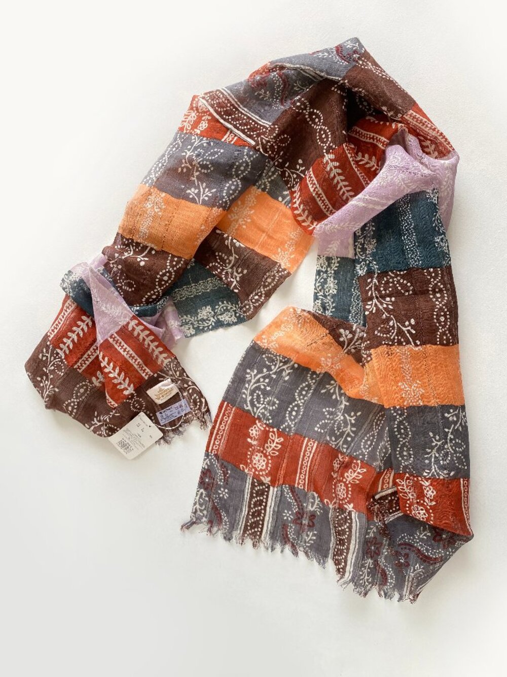 NWT Vivienne Westwood Accessories 100% Wool Scarf Lightweight Wrap Japan 73"x21"